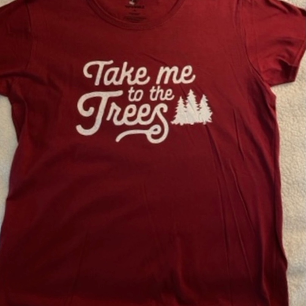 Take Me to the Trees Women’s Graphic T-Shirt Tee Size XL
